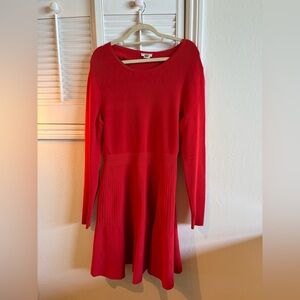 Jason Wu Vibrant Red Long Sleeve Dress